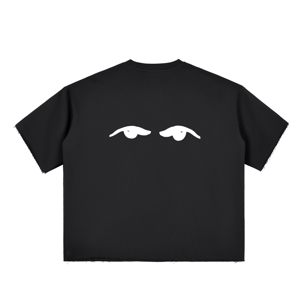 Boxy Half - Sleeve Raw - Edge T-Shirt - Nami