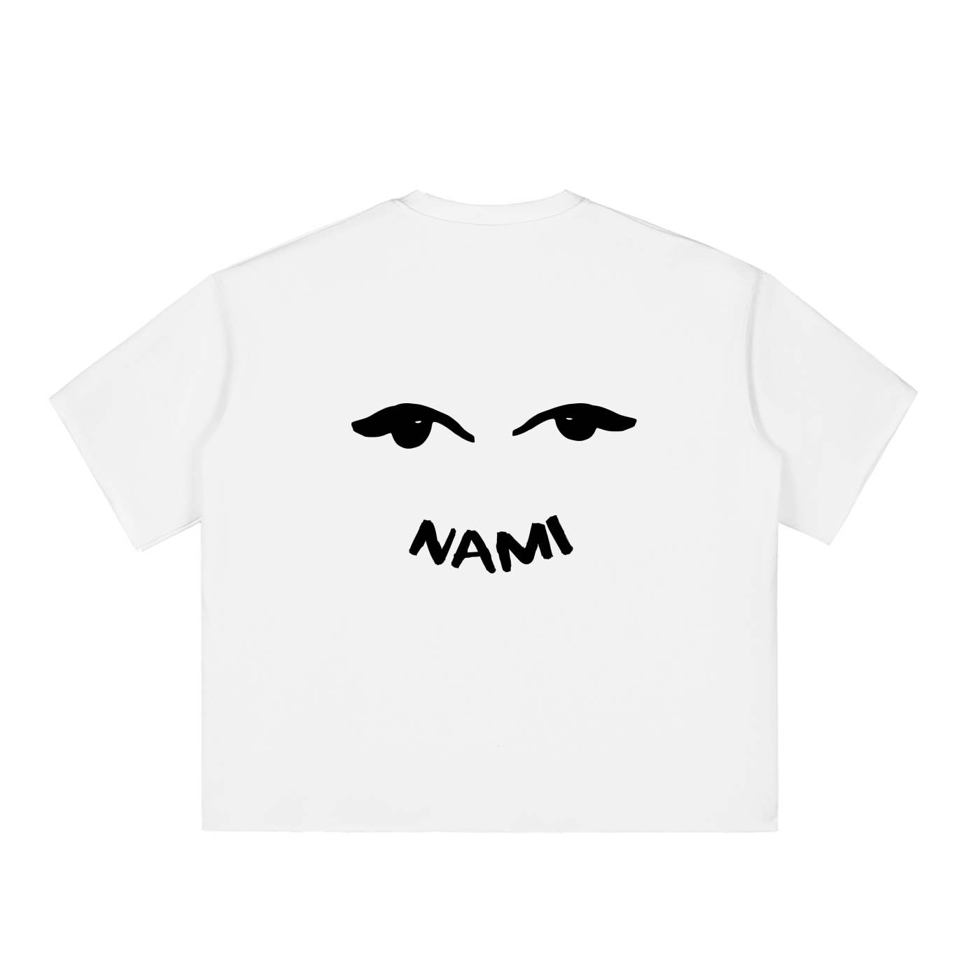 Boxy Half - Sleeve Raw - Edge T-Shirt - Nami