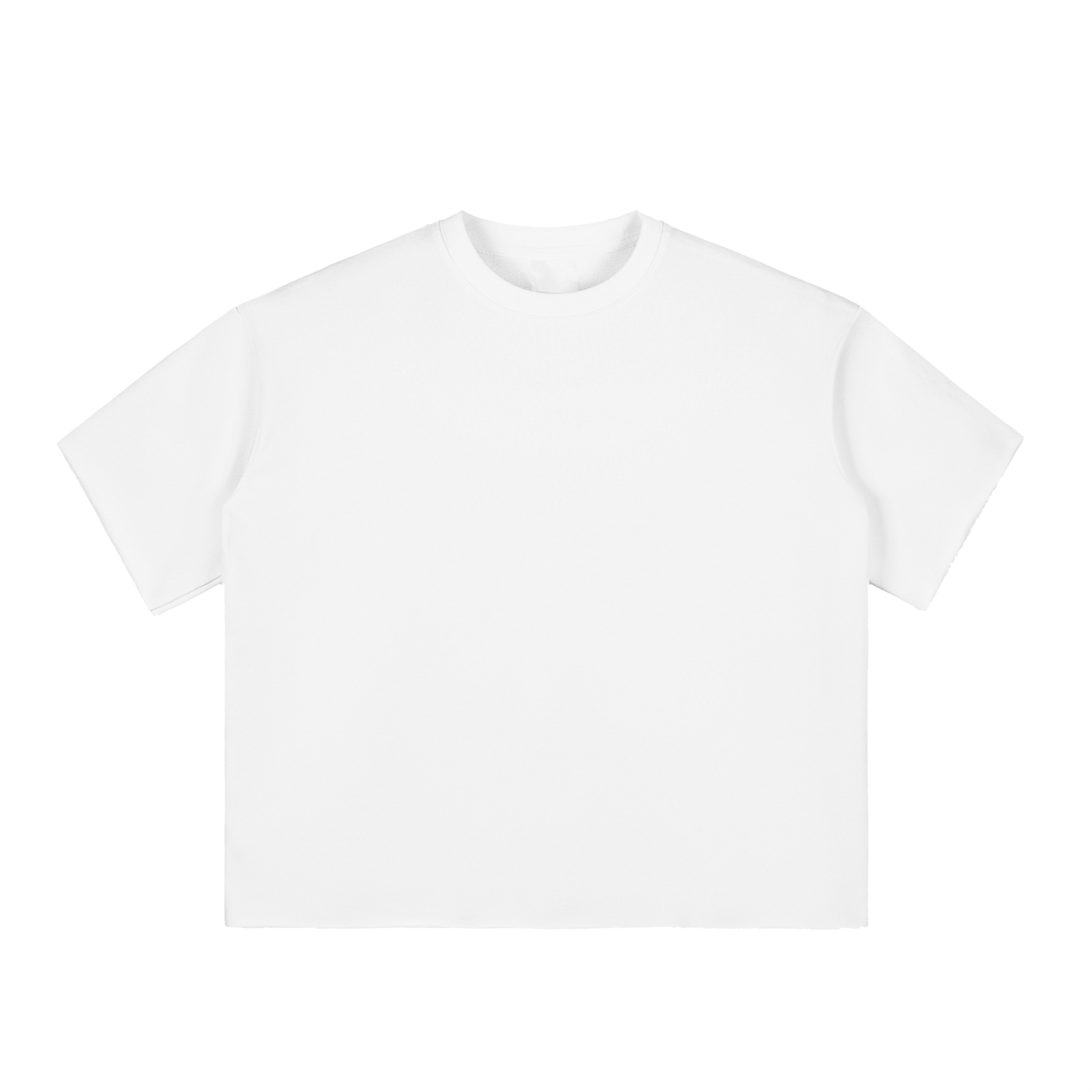 Boxy Half - Sleeve Raw - Edge T-Shirt - Nami