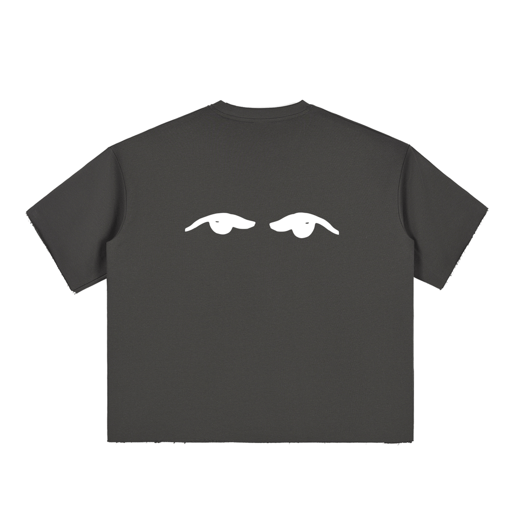 Boxy Half - Sleeve Raw - Edge T-Shirt - Nami