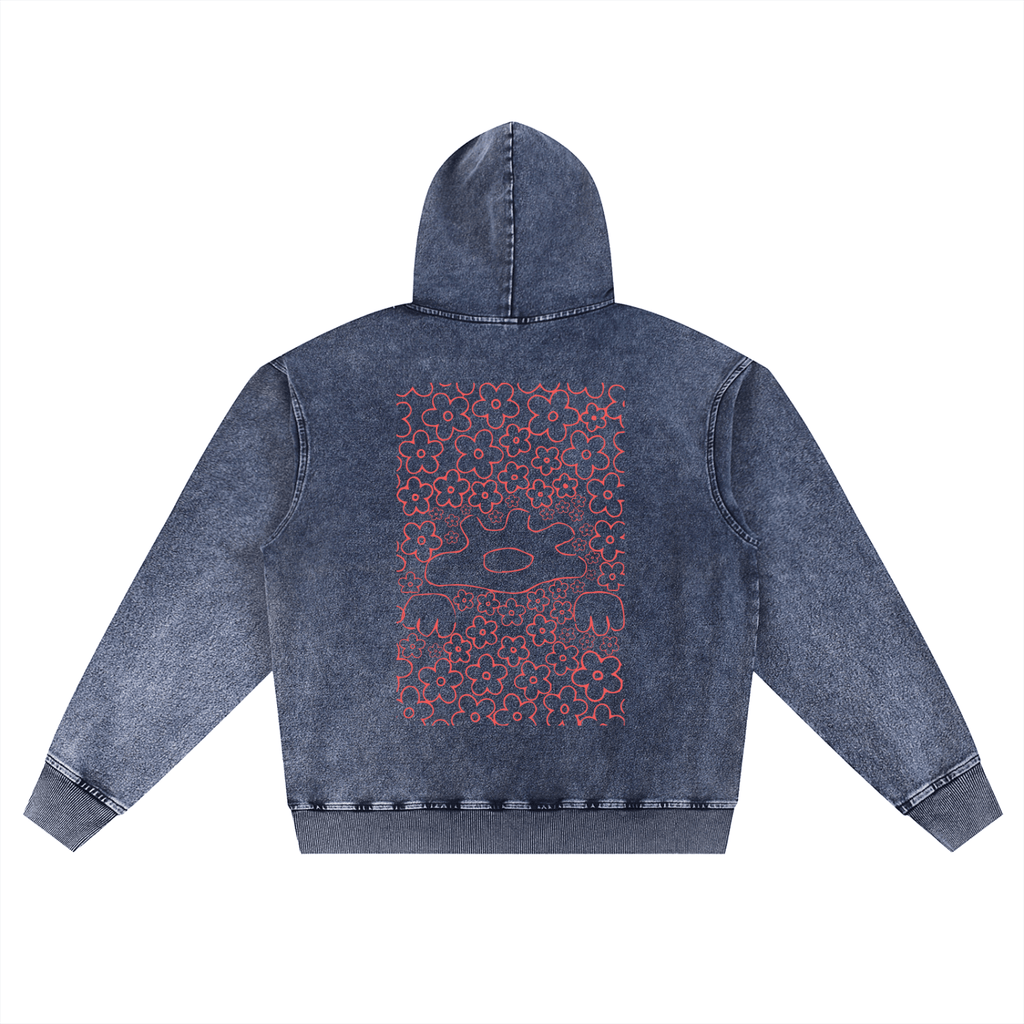 Snow Wash Oversized Hoodie - Nami