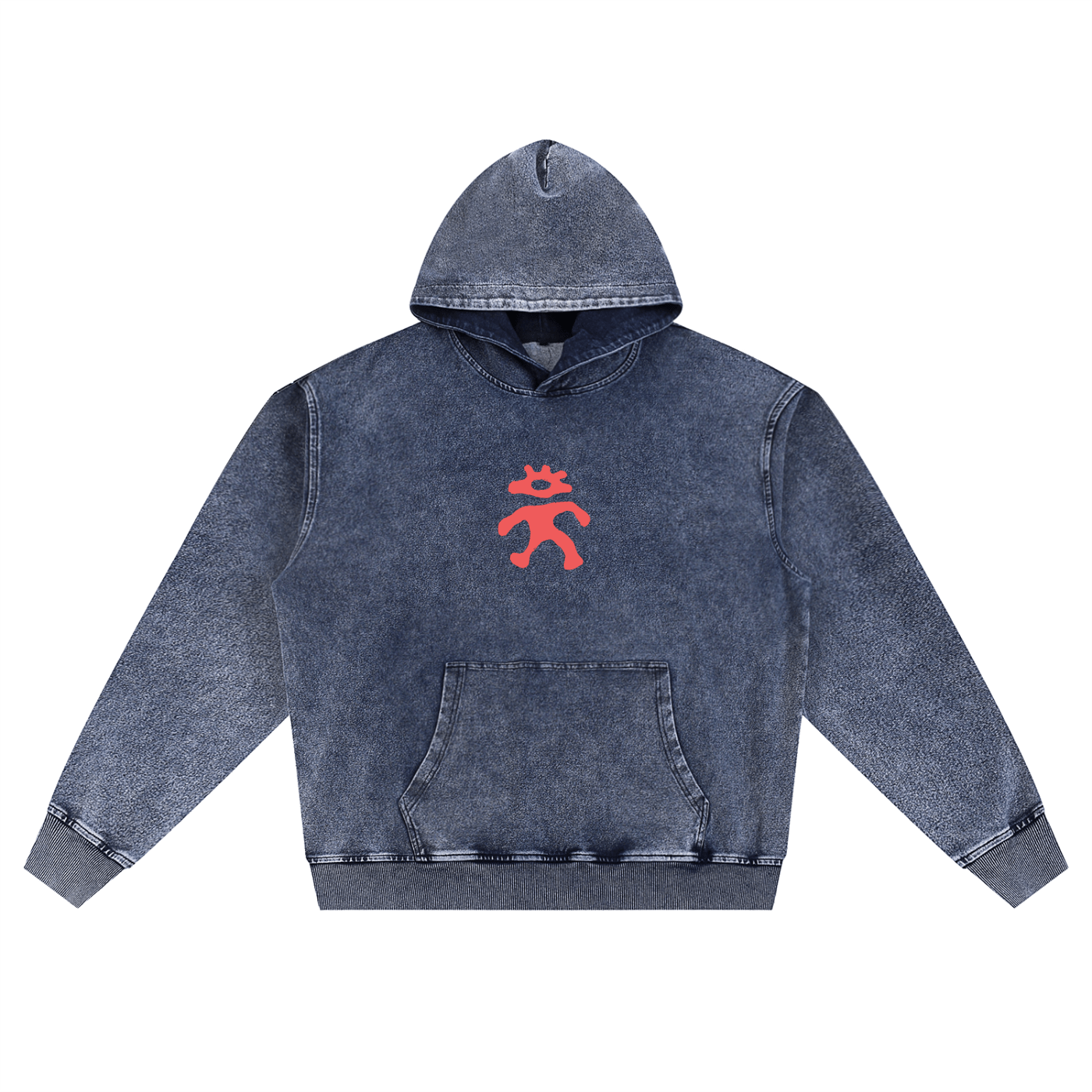 Snow Wash Oversized Hoodie - Nami